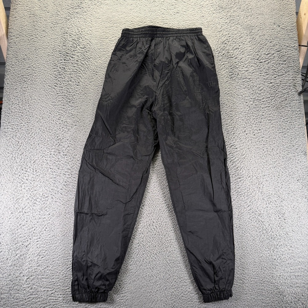 Vintage Wilson Pent Men's XL Black Windbreaker Nylon Jogger Basketball Sports